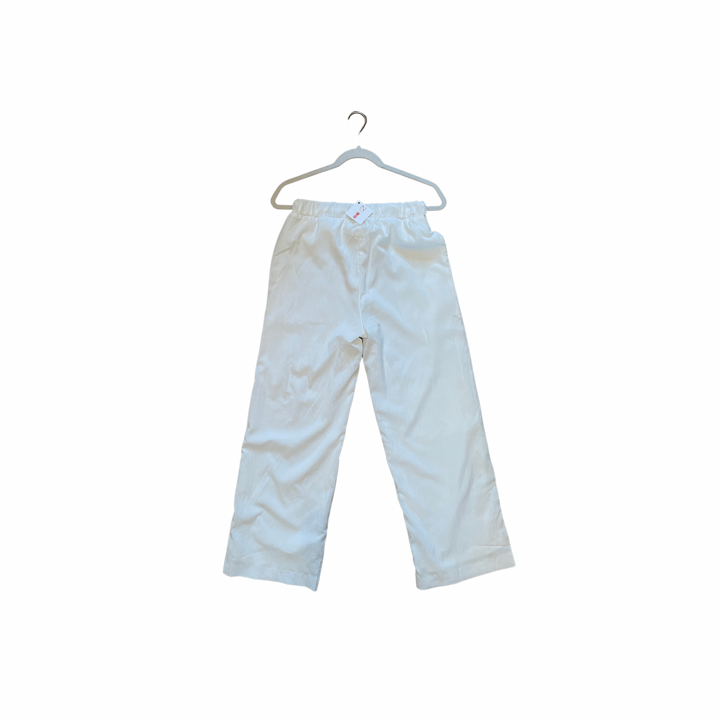 The Heather Fresh White Drawstring Pant